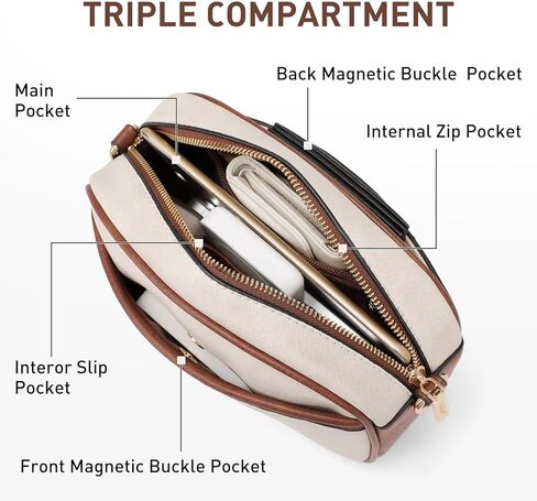 حقائب كروس جلدية للنساء: حقائب يد جلدية نباتية مع حقيبة كتف مصممة بحزام جيتار عريض قابل للتعديل in Kuwait