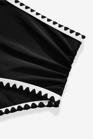 MOOSLOVER Women Bikini Sets One Shoulder High Waisted Swimsuit Whip Stitch 2 Piece Bathing Suits in Saudi Arabia