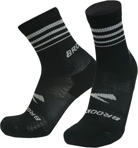Brooks Run-in Crew 3 Pack Socks و Performance Athletic Running Crew Socks with Comfort Fit for Men & Women (3 pack) in Saudi Arabia