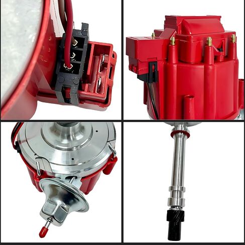 850001R HEI HEI DUSIBTIR مع CAP و ROTOR متوافق مع CHEVY GMC 283 305 307 327 350 383 400 كتل صغيرة و BBC 396 427 454 كتل كبيرة ، 7500 دورة في الدقيقة 65 كيلو كيل ، DD-SBC-HEI-V8 in Kuwait