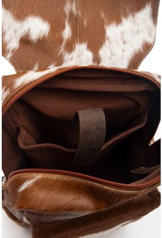 Myra Bag Western Leather Backpack Bag for Women Bag - Brown in Saudi Arabia