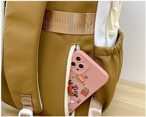 حقيبة كتف Kawaii اللطيفة ، محفظة Y2K Cutecore الجمالية الجرونج Coquette Harajuku 2000s Bookbag Daily Heaking (Pink) in Saudi Arabia