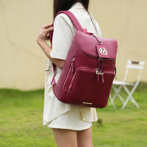 مجموعة حقيبة الظهر MKF Collection for Women Vegan Leather Leather Toponle Ladies Fashion Fashion Bag-Daypack by Mia K in Kuwait