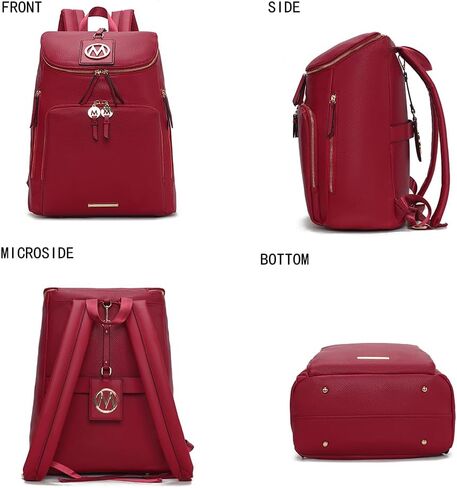 مجموعة حقيبة الظهر MKF Collection for Women Vegan Leather Leather Toponle Ladies Fashion Fashion Bag-Daypack by Mia K in Kuwait