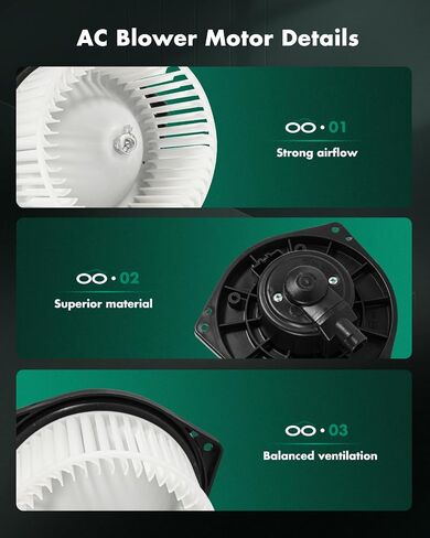 SCITOO 700302 HVAC Blower Motor with Fan Cage Fit for 2011-2017 for Honda Odyssey, 2005-2010 for Toyota Sienna, OE Replaces- 79220-TK8-A41, 87103-08070, 700302 in Saudi Arabia