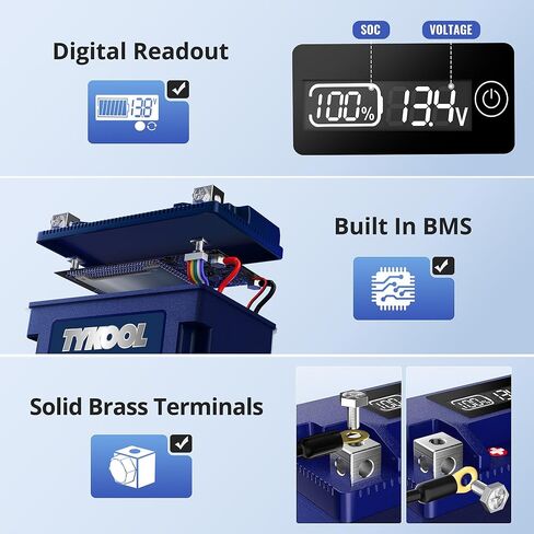 YT12A-BS 360CCA ، 3x cranking amps ، 5x Life ، بطارية دراجة نارية LifePo4 عالية الأداء ، تناسب 1000cc Aprillia و Suzuki ، Husqvarna 701 Vitpilen ، KTM Adventure و Duke ، People GT Scooter in Kuwait