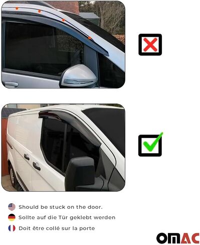 OMAC Front Bug Shield Hood Deflector Guard Honda Civic 2006-2011 Sedan Smoke in Kuwait