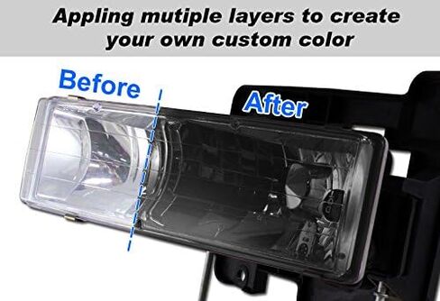 EPARTS 1 X 130ml Smoke Tint Lens Color Paint Spray for Car Headlight Corner Bumper Light Tail Lights in Kuwait