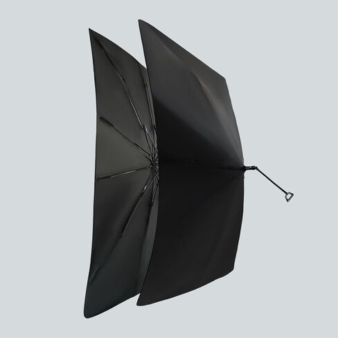 VION TESLA MODEL 3/Y Windshield Sunshade - Layer Dual -Layer Full Blackout ، نمط المظلة ، إطار غير مرئي ، ملاءمة دقيقة ، تخزين سهل - يناسب كل طراز Y و Model 3 - 2025 إصدار ترقيته in Kuwait