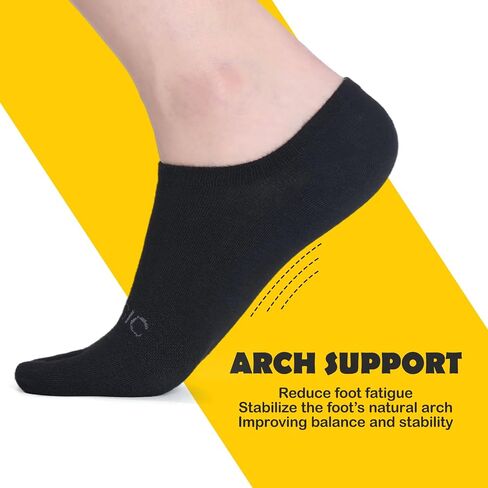 No show Toe Socks Coolmax Low Cut Non-Slip Running Socks Invisible Ankle Five-Finger Design (3 Pairs) in Kuwait