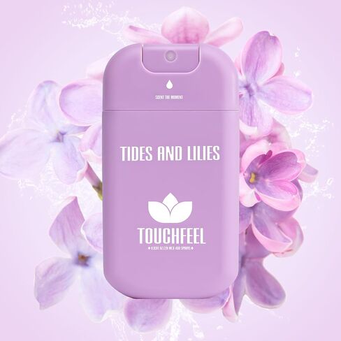 Power Mist Hand Sanitizer Spray, Scented Hydrating Hand Sanitizers Travel Size Refillable, Pocket Portable 1-Pack (Tides and Lilies) 0.93Fl Oz 460-Sprays Each in Kuwait