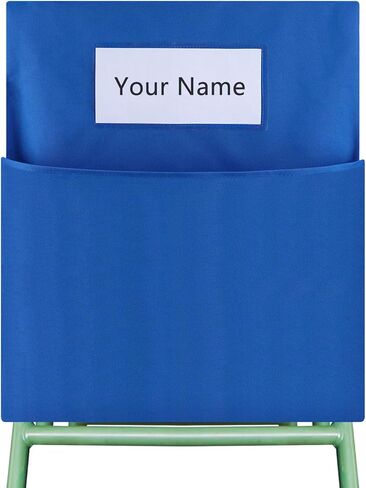 Classroom Seat Bag - Seat Back Storage Organizer, Chair Back Pocket with Practical Design and Large Capacity, for Classroom, Training Institutions, and Home Use (Black) in Kuwait