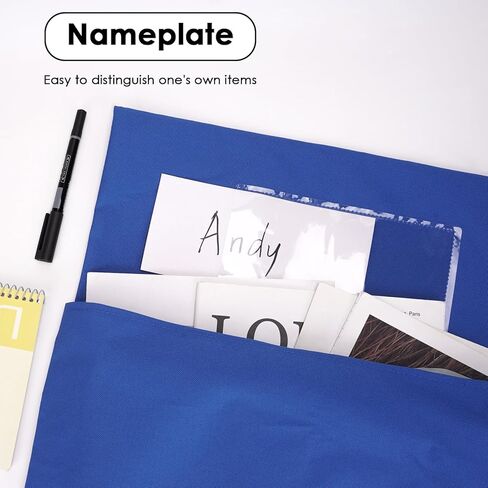 Classroom Seat Bag - Seat Back Storage Organizer, Chair Back Pocket with Practical Design and Large Capacity, for Classroom, Training Institutions, and Home Use (Black) in Kuwait