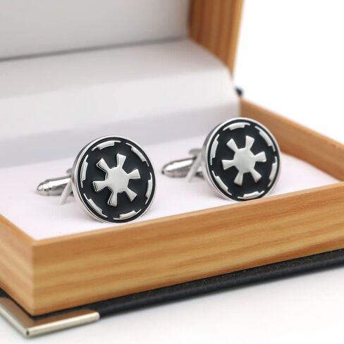 Igame Movie Star Cuff Links War Film Symbol Design Vintage Cufflinks مع صندوق هدايا in Kuwait