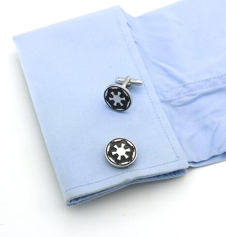 Igame Movie Star Cuff Links War Film Symbol Design Vintage Cufflinks مع صندوق هدايا in Kuwait