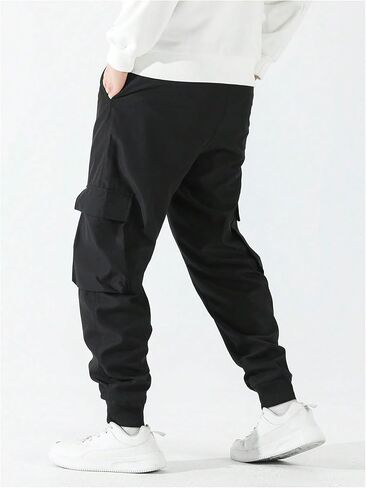 SOLY HUX Men's Sweatpants Drawstring Waist Printed Cargo Pants Street Outdoor Joggers with Pockets in Saudi Arabia