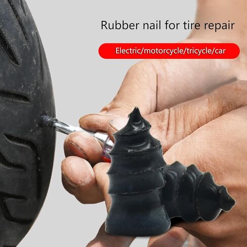 20/40pcs إصلاح الإطارات الأظافر المطاطية مع مفك البراغي ، إصلاح ثقب السيارة الخدمة لسيارة الدراجات النارية in Saudi Arabia