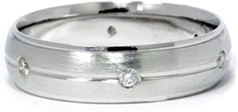 P3 Pompeii3 Mens 950 Platinum Diamond Band خاتم الزفاف in Saudi Arabia
