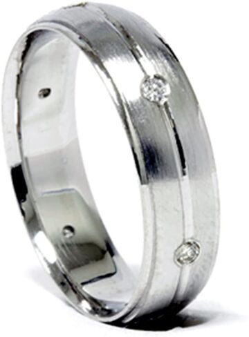 P3 Pompeii3 Mens 950 Platinum Diamond Band خاتم الزفاف in Saudi Arabia