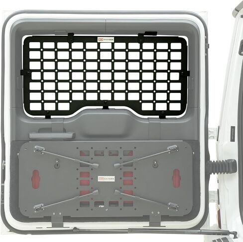 HIGH FLYING Car Accessories for Mercedes Benz G500 G63 G350 19-24 Molle Panel Tailgate Foldable Table Cargo Shelf Storage Cargo Rack Rear Door Camping Luggage Holder Carrier (Table+ Window Panel) in Saudi Arabia