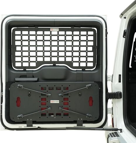HIGH FLYING Car Accessories for Mercedes Benz G500 G63 G350 19-24 Molle Panel Tailgate Foldable Table Cargo Shelf Storage Cargo Rack Rear Door Camping Luggage Holder Carrier (Table+ Window Panel) in Saudi Arabia