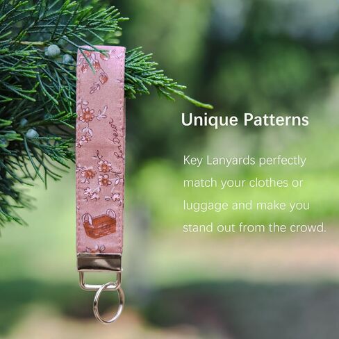 LNKRE Jewelry Wrist Wrist Lanyard للمفاتيح ، Womens Wristlet -keychain Holder Cotton Hand Bracelet Lanyard لمحفظة الهاتف in Kuwait