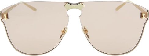 Gucci 0354S 002 Gold Metal Aviator Sunglasses Light Brown Lens in Saudi Arabia