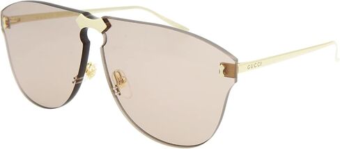 Gucci 0354S 002 Gold Metal Aviator Sunglasses Light Brown Lens in Saudi Arabia
