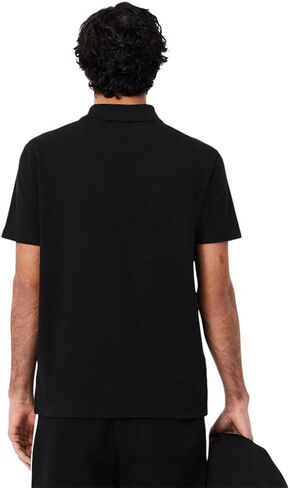 Lacoste للرجال الأكمام القصيرة القصيرة المنتظمة البولو تباين الأنابيب in Saudi Arabia