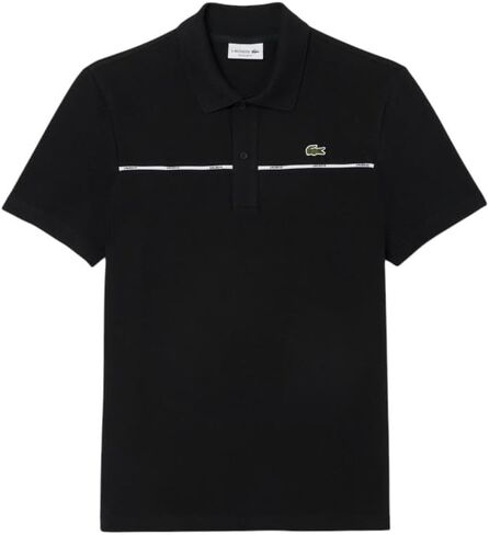 Lacoste للرجال الأكمام القصيرة القصيرة المنتظمة البولو تباين الأنابيب in Saudi Arabia