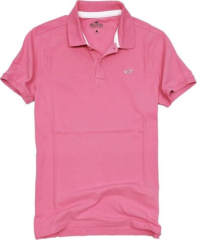 Hollister California Men Flex Pique Pique Shirt Hom-3 in Kuwait