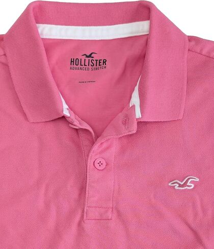 Hollister California Men Flex Pique Pique Shirt Hom-3 in Kuwait