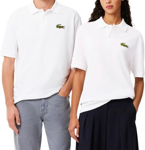 Lacoste Men الأصلي L.12.12 فضفاضة الملاءمة البولو Green Croc in Saudi Arabia