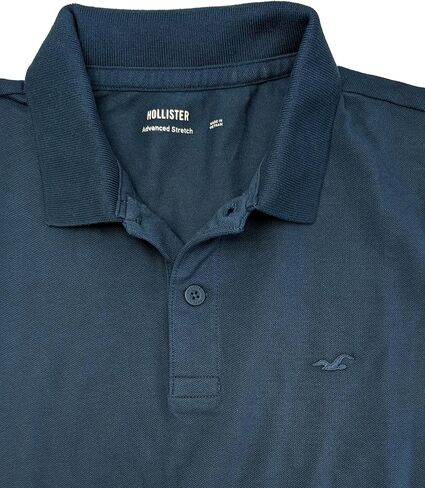 Hollister California Men Flex Pique Pique Shirt Hom-3 in Kuwait