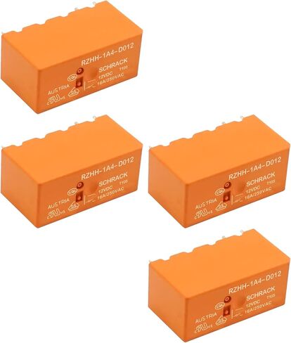 4pcs RZHH-1A4-D012 RELAY 12VDC 16A 250VAC 6 COIL DPDT PCB RELAY in Saudi Arabia