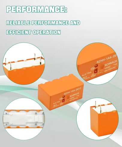 4pcs RZHH-1A4-D012 RELAY 12VDC 16A 250VAC 6 COIL DPDT PCB RELAY in Saudi Arabia