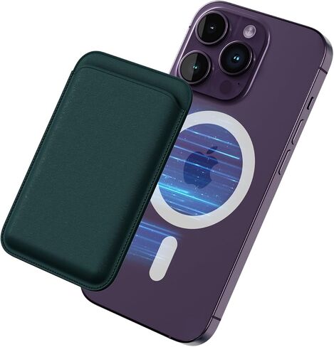 Magnetic Phone Wallet for Apple MagSafe, Card Wallet Holder for iPhone 15 Pro Max/15 Plus/15 Pro/15, 14 Pro Max/14 Plus/14 Pro/14, 13 Pro Max/13 Pro/13 (Rainbow Cloud) in Saudi Arabia