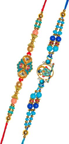 مجموعة من 8 Rakhi للأخ Bhabhi و Bhatija Bhai Bhaiya Raksha Bandhan Gift Rakhi Thread Rakhi مع حزمة هدايا بطاقة المعايدة in Kuwait