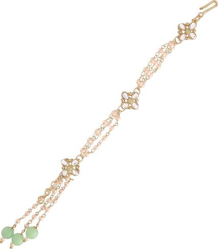 I Jewels Indian Festival Designer Bhaiya Bhabhi Hanging Lumba Rakhi Combo Stip for Rakshabhandan Special (R022-CO) in Saudi Arabia