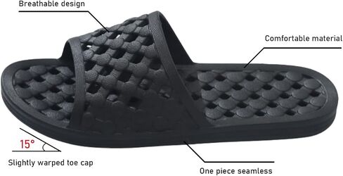Shower Shoes for Adult Comfortable and Soft Slippers Quick Dry Non-Slip with Drain Holes for Bathroom in Saudi Arabia