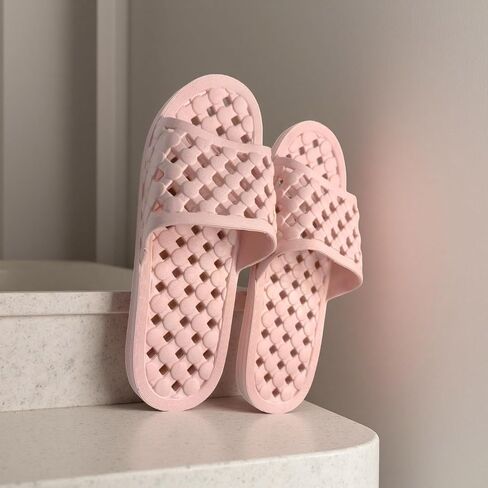 Shower Shoes for Adult Comfortable and Soft Slippers Quick Dry Non-Slip with Drain Holes for Bathroom in Saudi Arabia