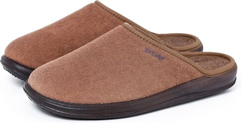 Medical Slippers for Men - Memory Foam Shoes Indoor Outdoor Italian Cotton - Made in EU - Relieves Pressure, Improves Peripheral Blood Circulation in Kuwait
