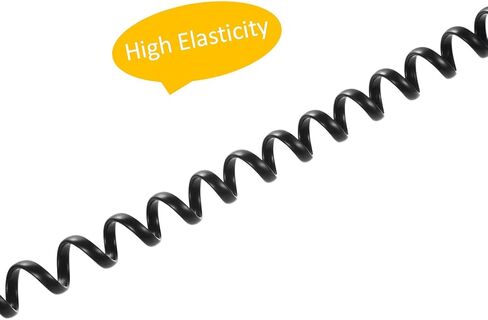 Coiled Wire 6 Pack 8Ft Uncoiled / 1.4Ft Coiled Landline Phone Handset Cable 4P4C Telephone Accessory Black in Kuwait