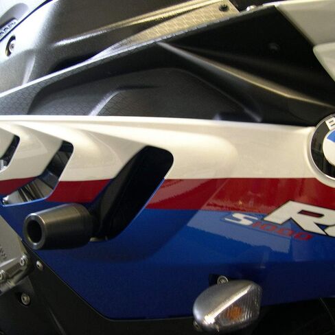 Shogun USA Made 2010 2011 S1000RR S1000 RR Black No Cut Frame Sliders 2012 2013 2014 S1000RR Cut Black (تعديلات الجسم مطلوبة) الإطار - 750-7739 in Kuwait