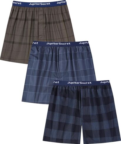 ملابس داخلية بوكسر رجالية 100% قطن مطبوعة منسوجة للرجال حزمة سراويل بوكسر in Kuwait