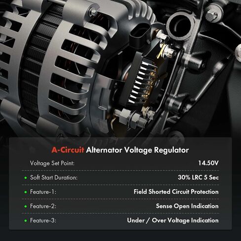 A-Premium Alternator Voltage Regulator Compatible with Nissan Sentra 2007-2010, Versa 2007-2011, Murano 2016, Pathfinder 2017-2019, Maxima 2019, NV200 2013-2014 & Infiniti QX60 2017-2019, 14V in Saudi Arabia