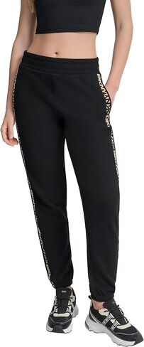 DKNY Women's Logo Tape Fleece Jogger Sweatpant in Saudi Arabia