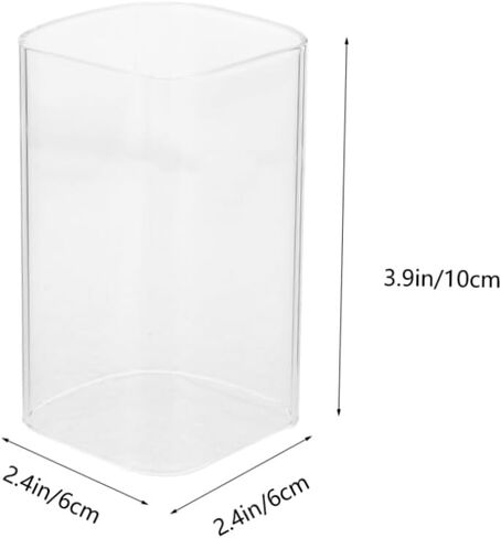 GLEAVI Cylindrical Glass Candle Holder Sleeve Transparent Desktop Candleholder Tube Shade for Home Decor Wedding and Banquets and Windproof Candle Shade in Saudi Arabia