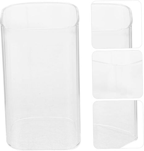 GLEAVI Cylindrical Glass Candle Holder Sleeve Transparent Desktop Candleholder Tube Shade for Home Decor Wedding and Banquets and Windproof Candle Shade in Saudi Arabia
