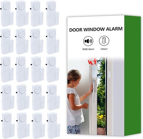 Door Window Alarm, 90dB Door Alarms Sensor for Kids Safety, Home Security, Door Window Burglar Alarm, Window Pool Alarms for Home, Apartments, Offices, Hotel Rooms (10pack) in Saudi Arabia
